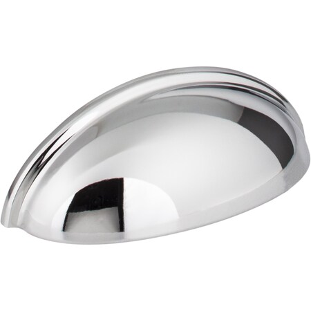 Elements 3" Center-to-Center Polished Chrome Florence Cabinet Cup Pull 2981PC